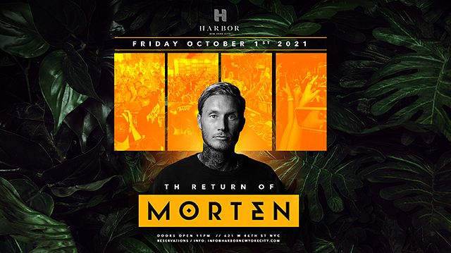 Harbor Presents Morten Tickets At Harbor Nightclub In Manhattan By