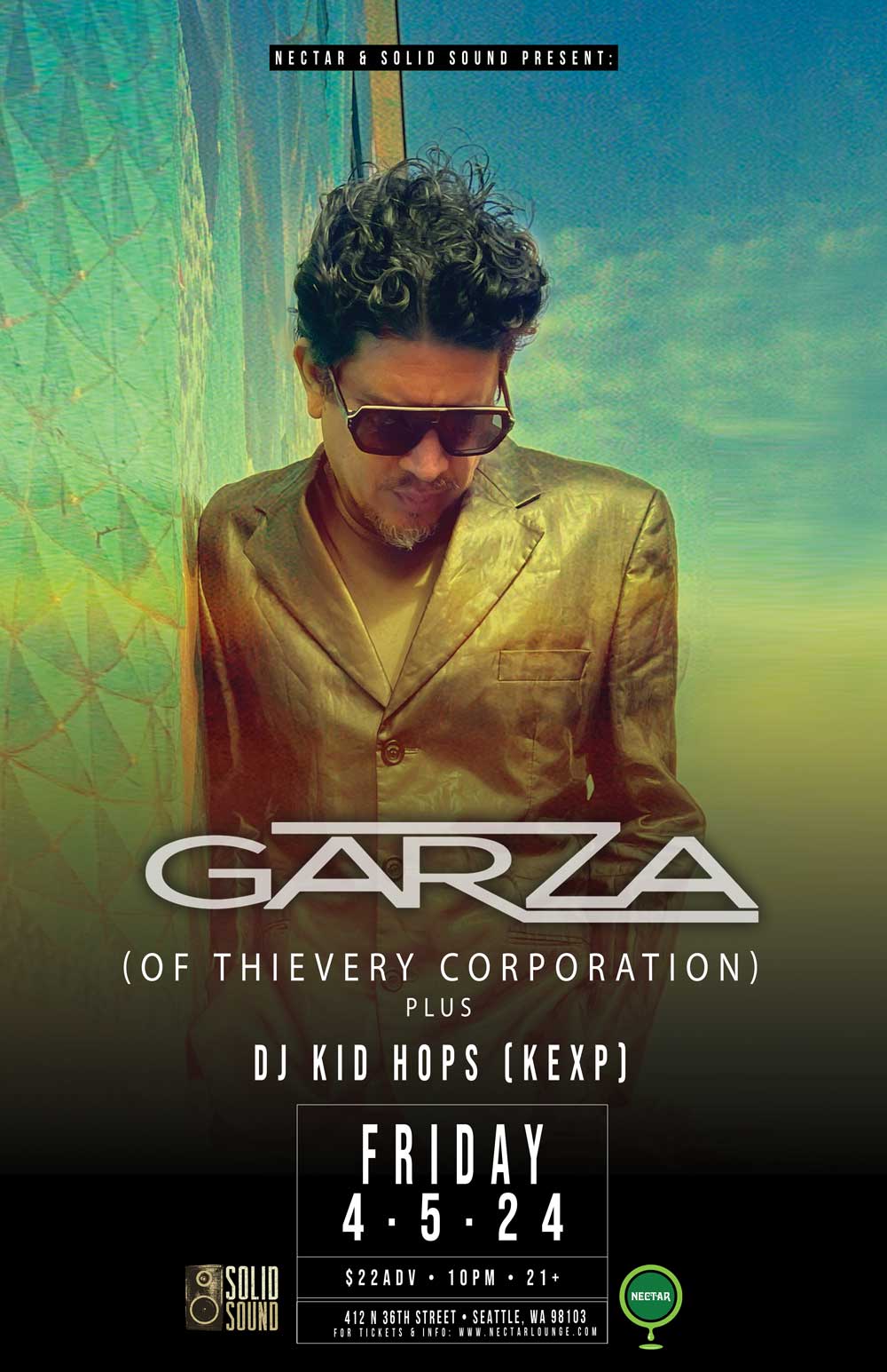 GARZA of Thievery Corporation (DJ Set) with DJ Kid Hops (KEXP) Tickets