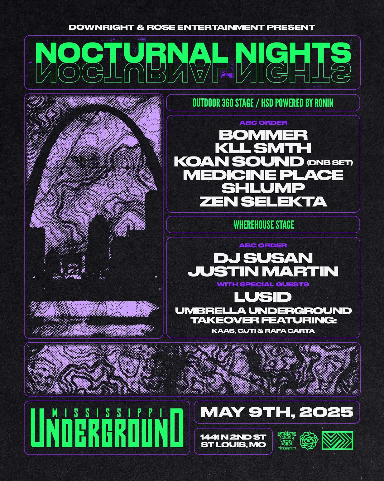 NOCTURNAL NIGHTS Tickets at Mississippi Underground in St. Louis