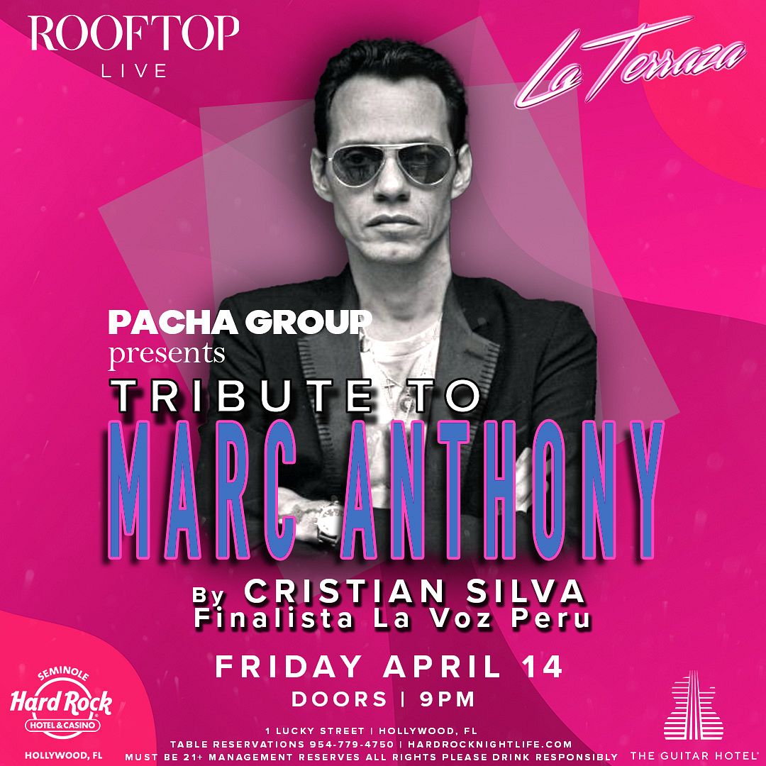 TRIBUTE TO MARC ANTHONY | Rooftop Live Tickets at Rooftop Live in ...