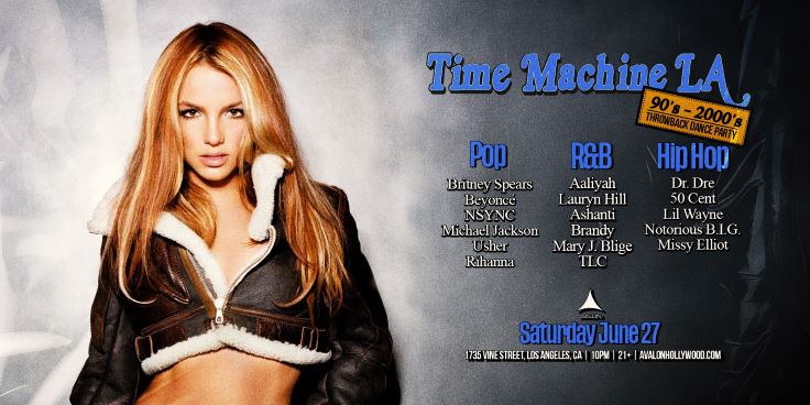 Time Machine: 90s - 2000s Throwback Dance Party Tickets at Avalon ...