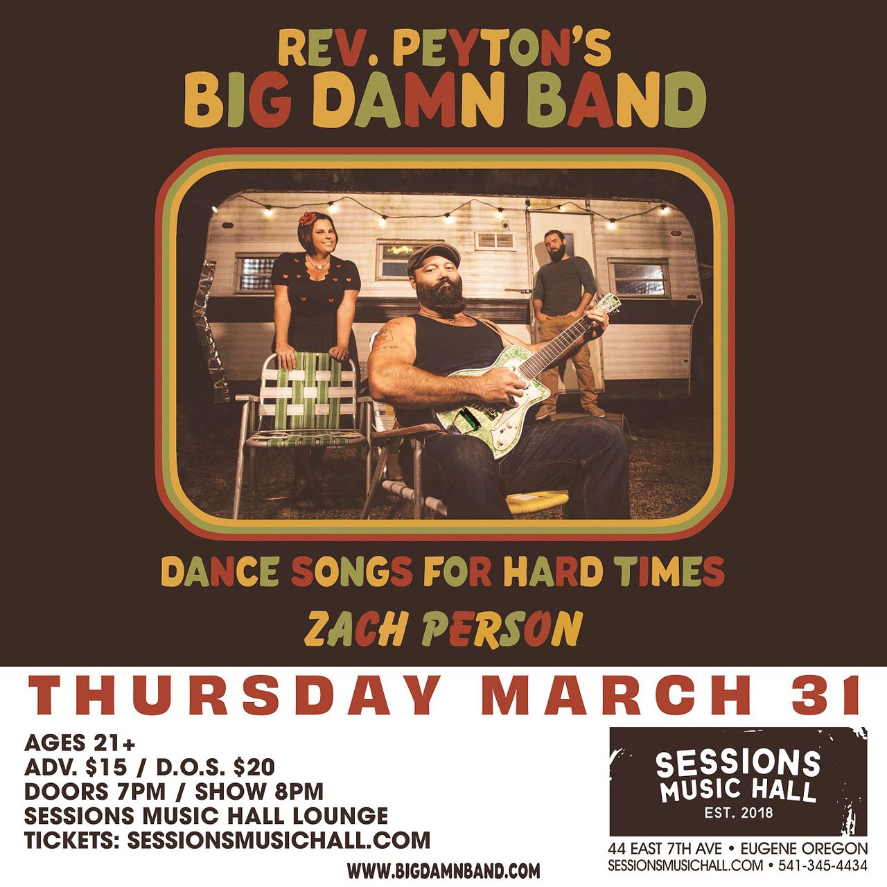 The Reverend Peyton's Big Damn Band Tickets at Sessions Music Hall
