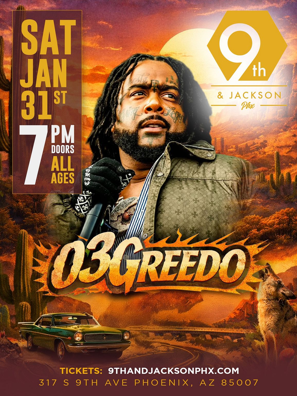 03 Greedo Tickets at 9th & Jackson in Phoenix by 9th & Jackson PHX