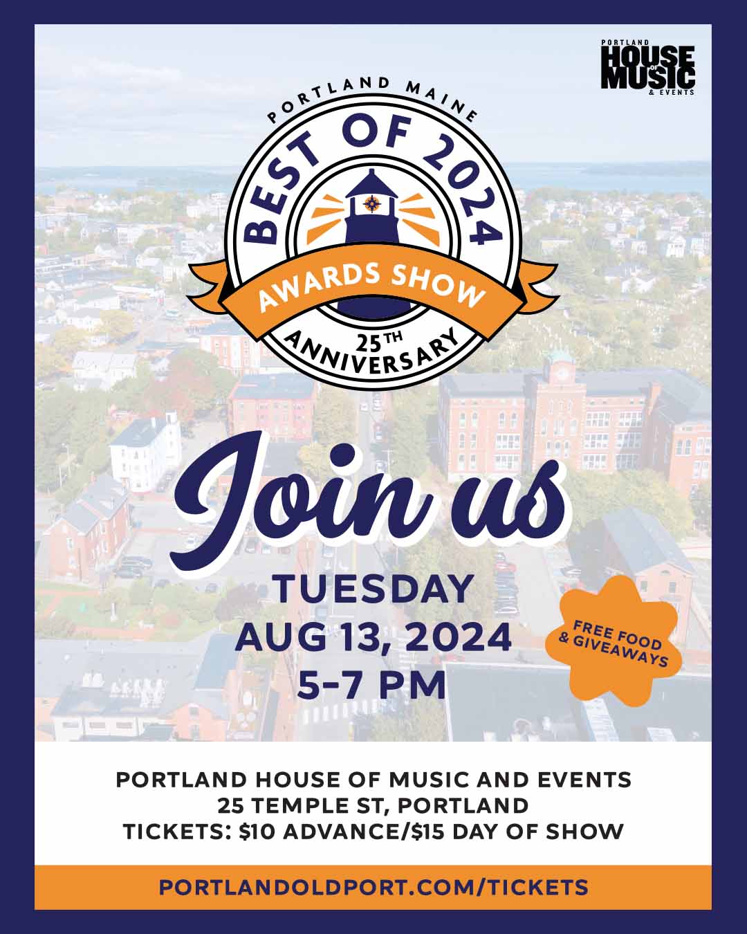 Portland Old Port Presents Best of Portland 2024 Tickets at Portland