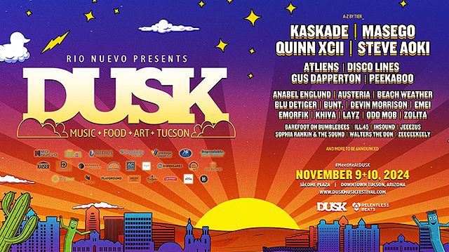 Dusk Music Festival 2024 Tickets at Jácome Plaza in Tucson by RB ...