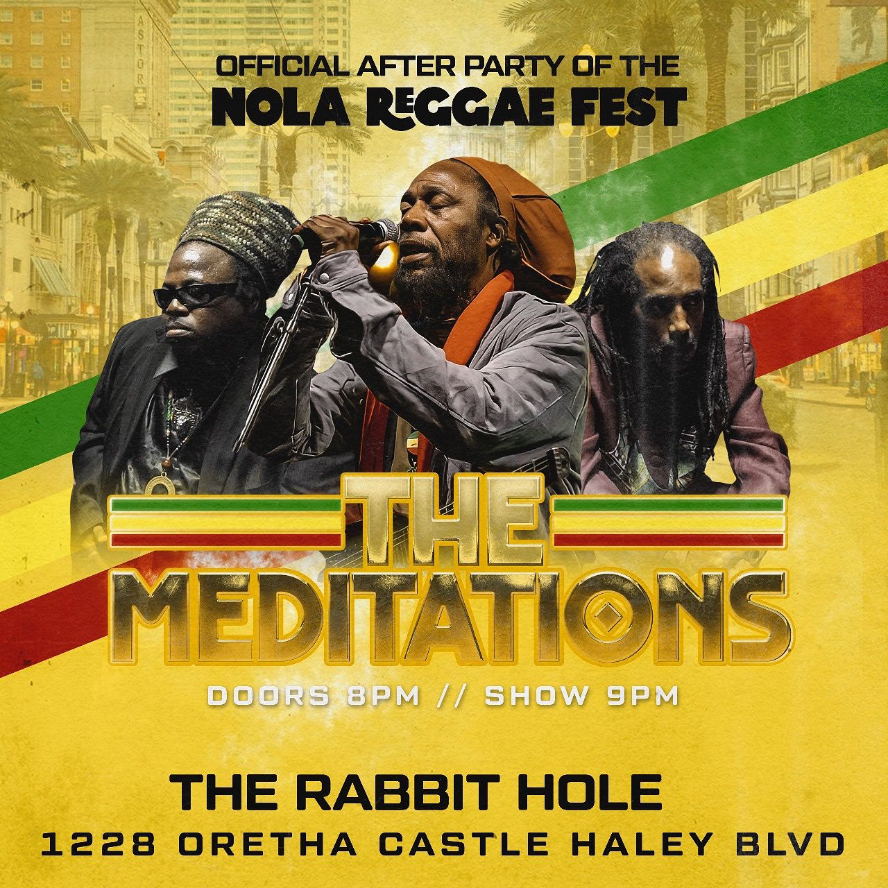 THE MEDITATIONS NOLA Reggae Fest Afterparty Tickets at The Rabbit