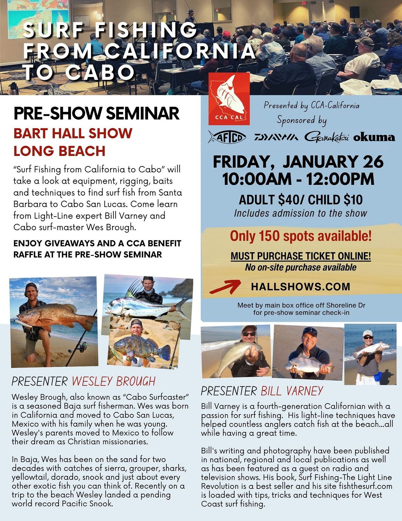 PRESHOW SEMINAR Tickets at Long Beach Convention Center in Long Beach