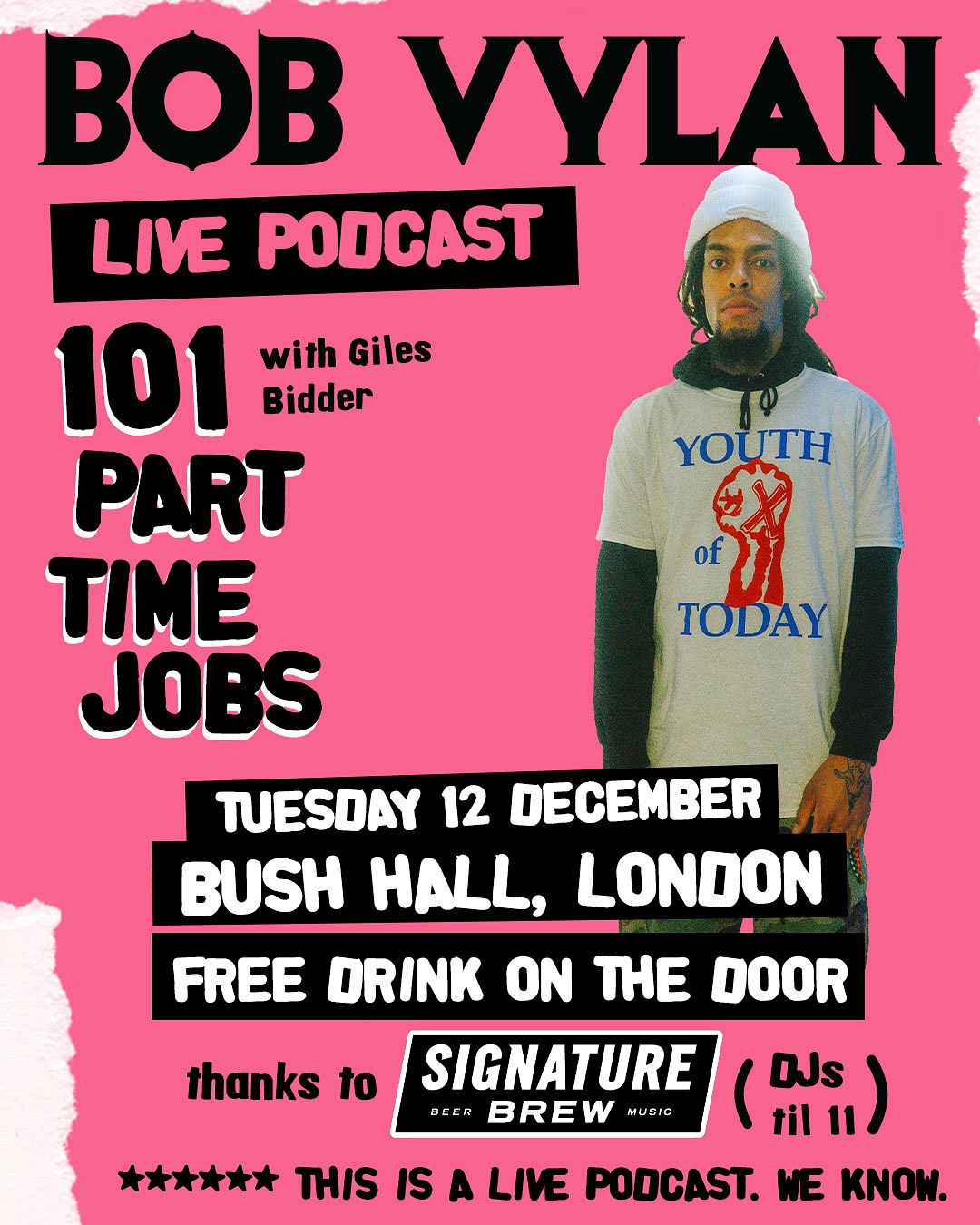 101 Part Time Jobs LIVE with Bob Vylan
