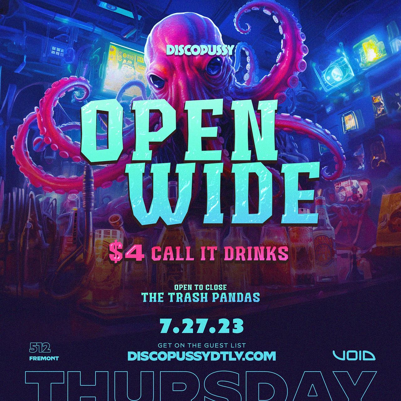 DP Discopussy Presents OPEN WIDE Tickets at Discopussy in Las Vegas by