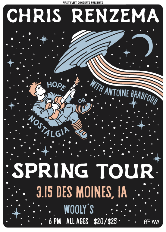 Chris Renzema The Hope or Nostalgia Tour Tickets at Wooly's in Des