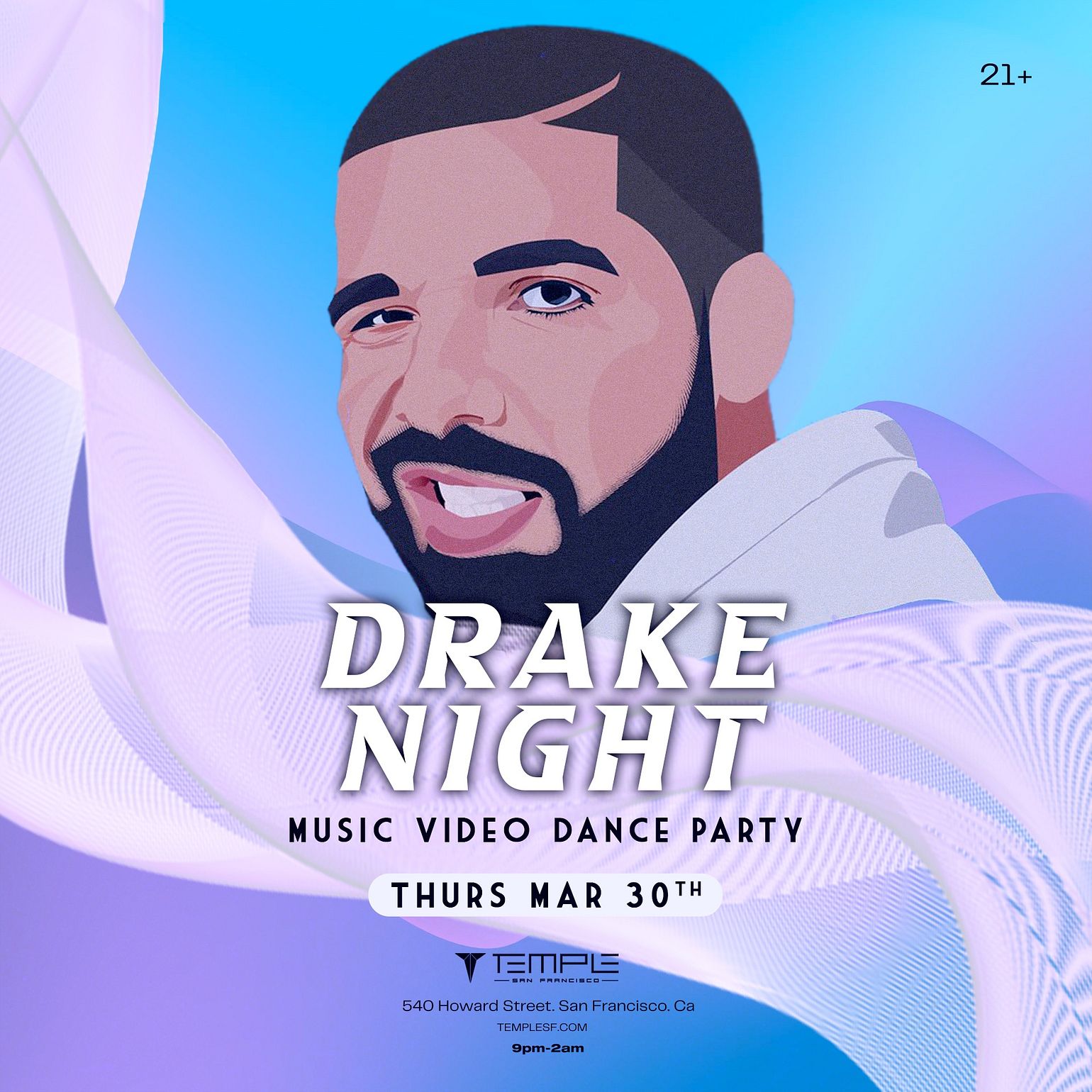 Drake Night Tickets at Temple in SF by Temple San