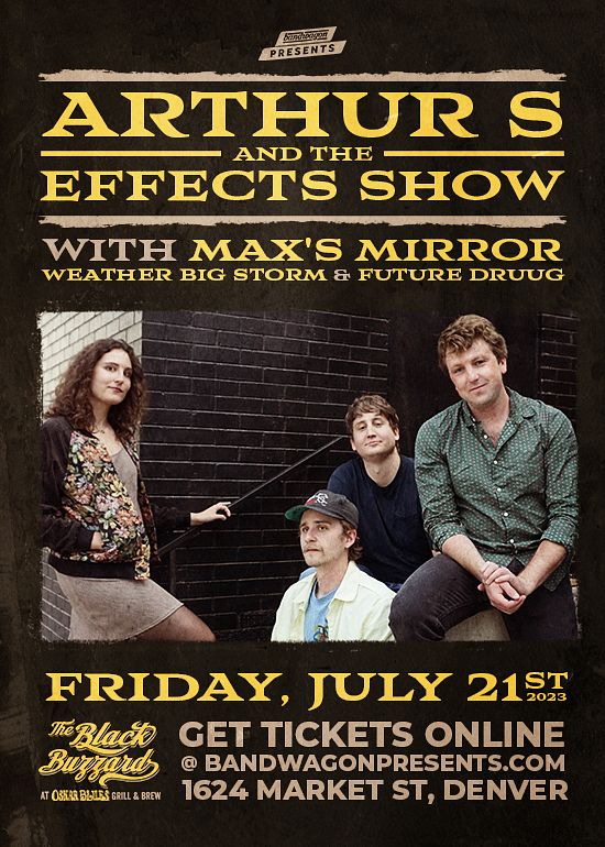 Arthur S and the Effects Show at The Black Buzzard Tickets at The Black