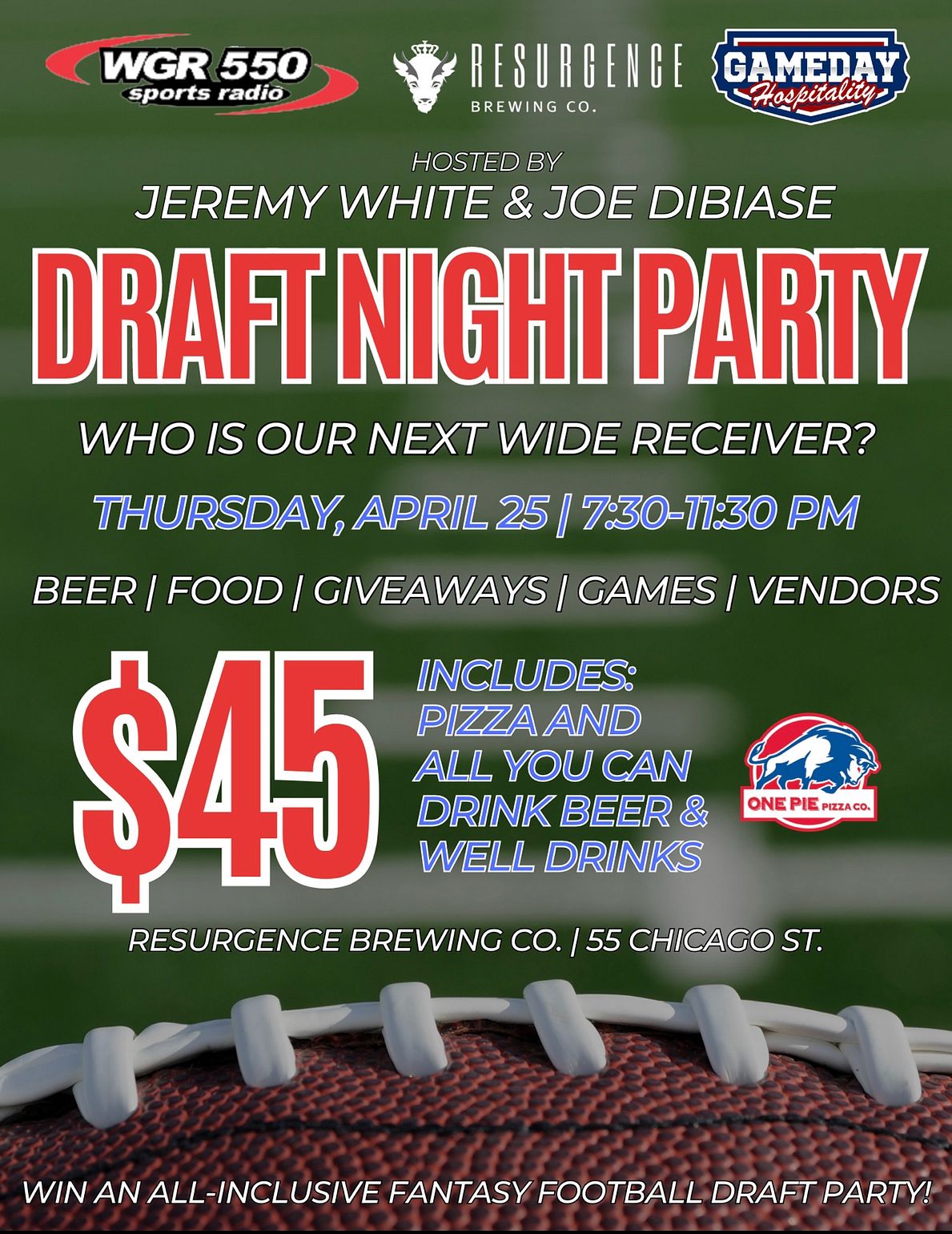 2024 Buffalo Draft Party Tickets at Resurgence Brewing Company in ...