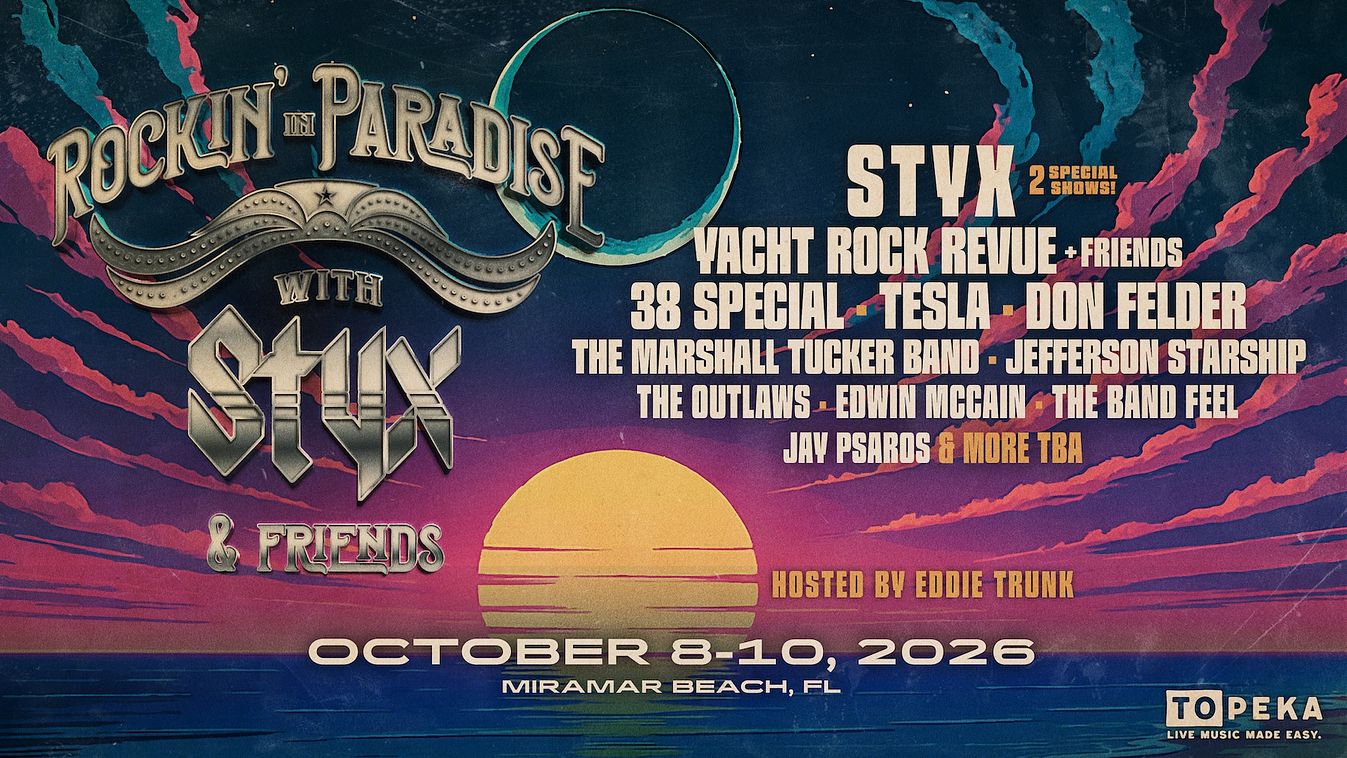 Rockin' in Paradise with Styx & Friends 2026 Tickets at Seascape