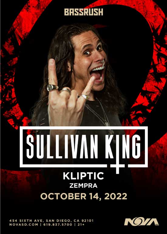 Sullivan King Tickets at Nova SD in San Diego by Nova SD Tixr