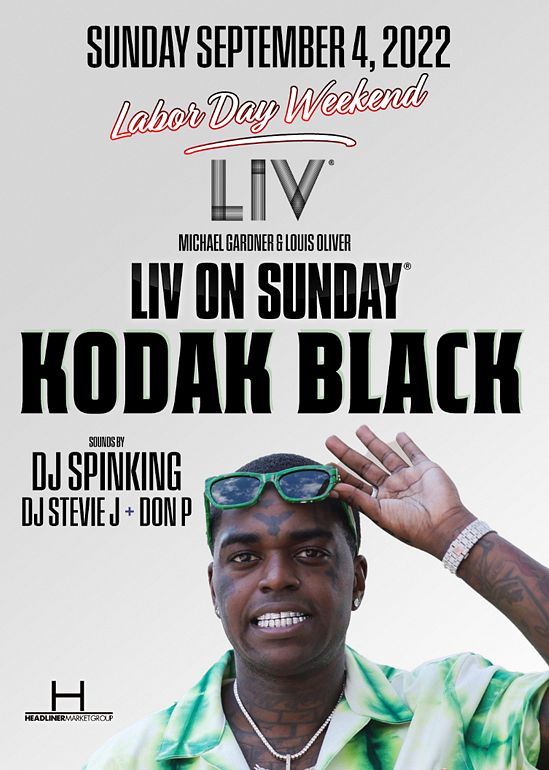 Kodak Black Tickets at LIV in Miami Beach by LIV Tixr