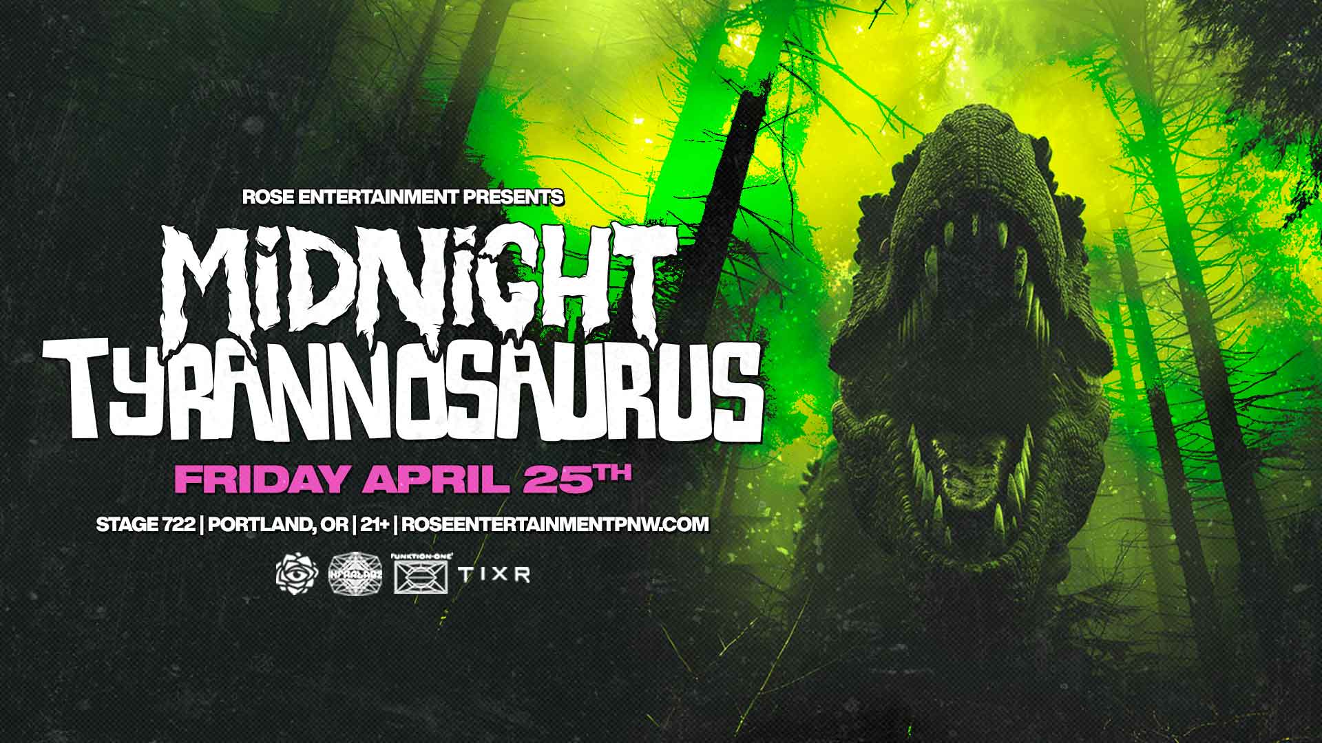 Midnight Tyrannosaurus Tickets at Stage 722 in Portland by Rose