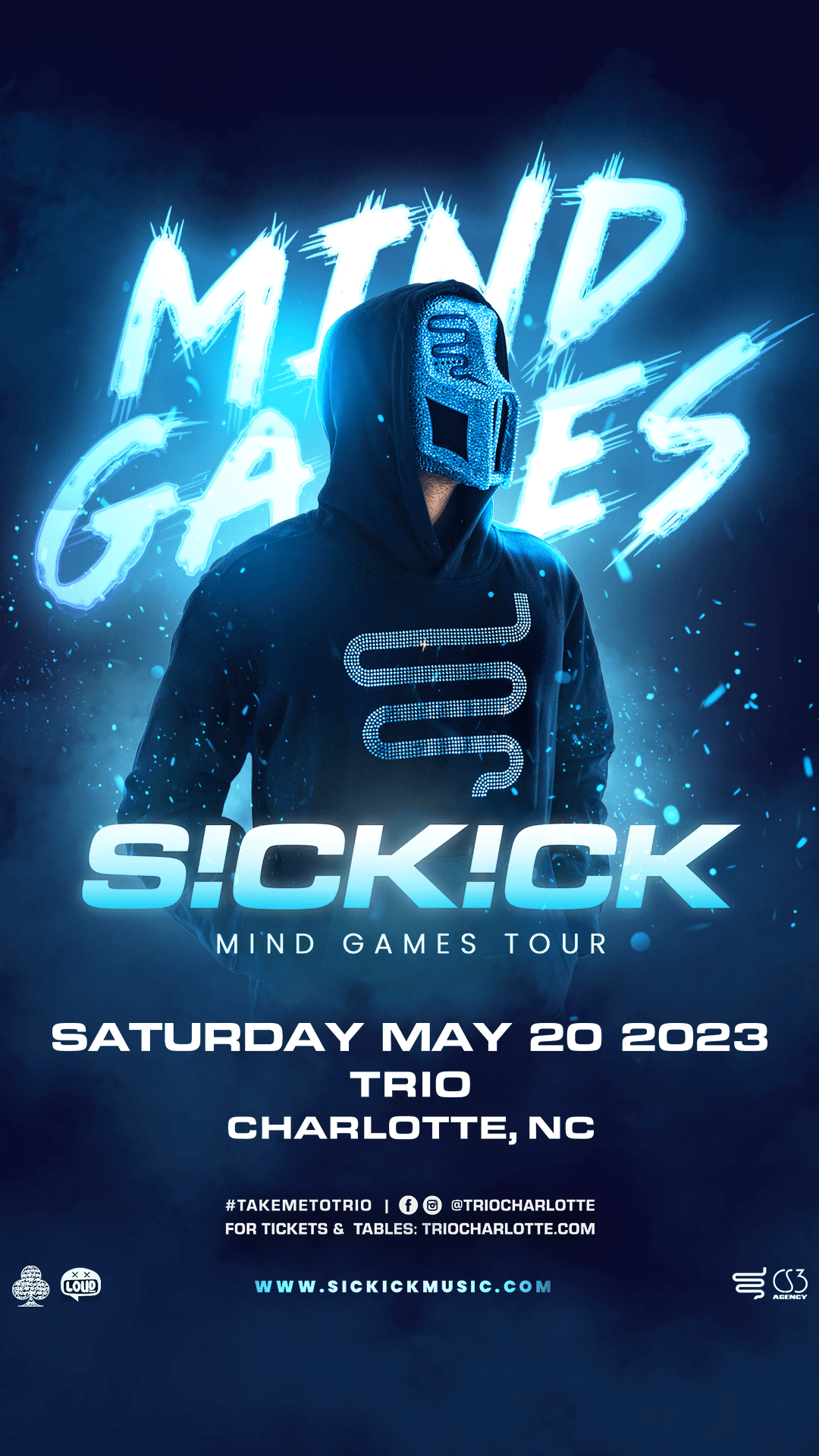 Sickick Mind Games tour Tickets at Trio Charlotte in Charlotte by Loud
