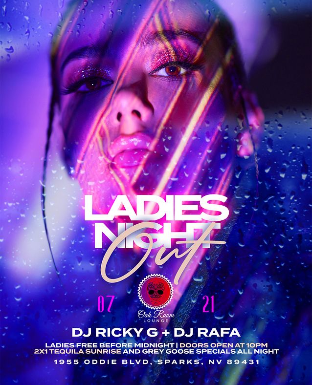 Ladies Night Out Tickets at Oak Room Lounge in Sparks by Oakroom Lounge ...