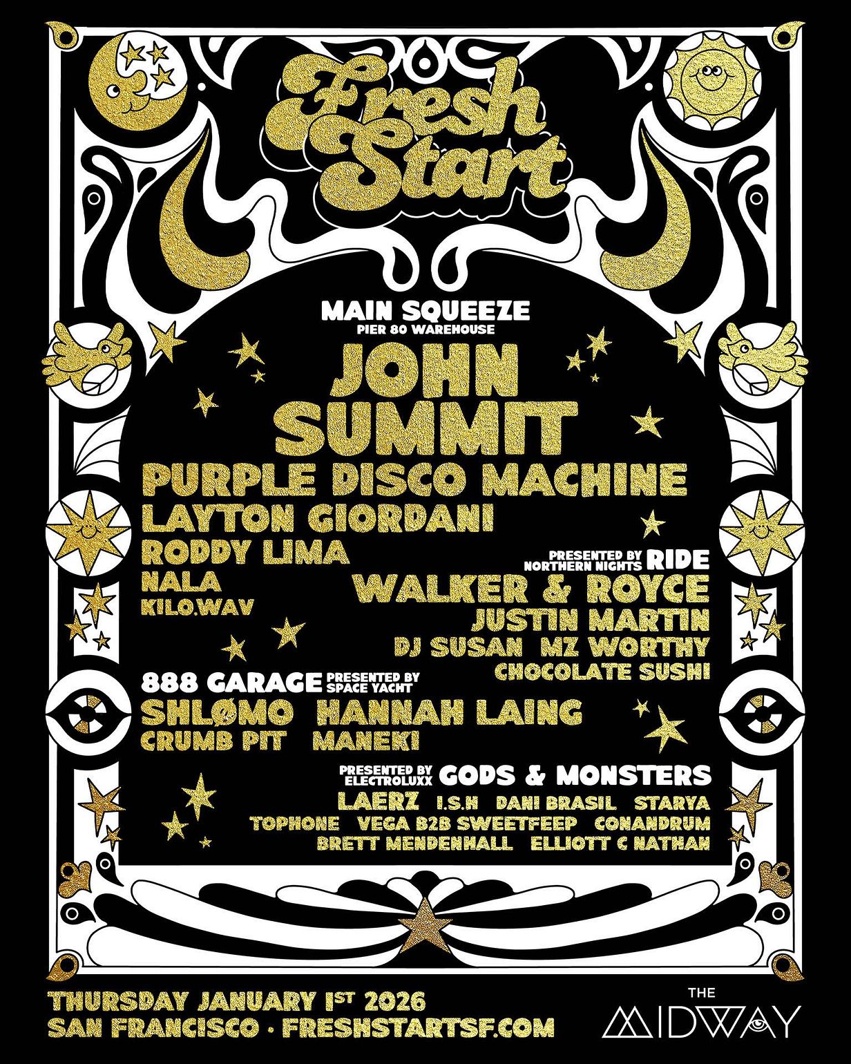 Fresh Start 2026 Tickets at The Midway, 888 Garage & Pier 80
