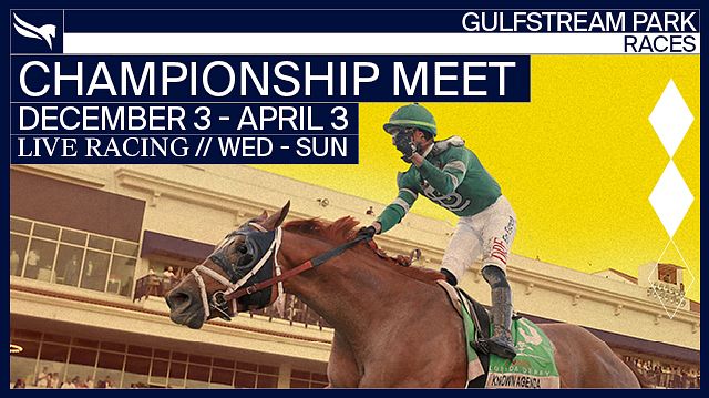 Mar 3 Championship Meet Tickets at Gulfstream Park Racing and