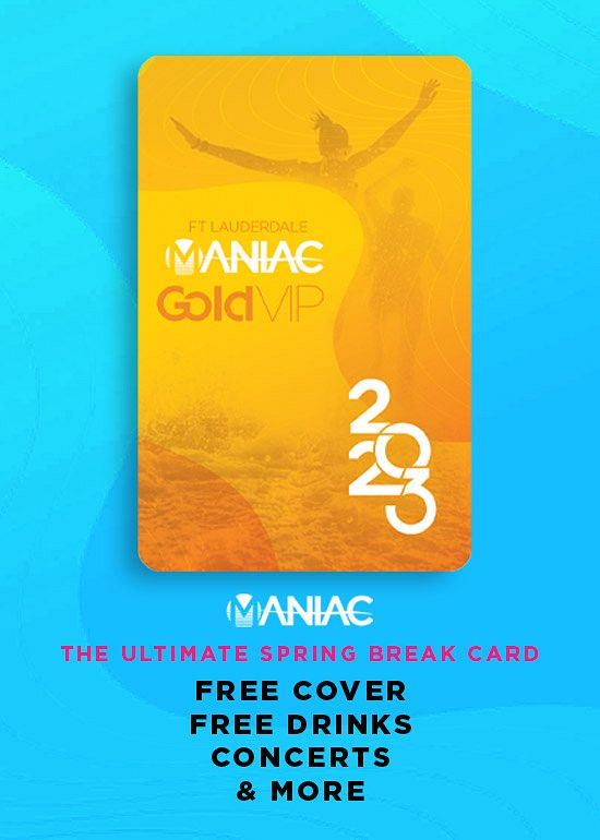 Maniac Vip Gold Card Ft Lauderdale Tickets At Rock Bar In Fort Lauderdale By Maniac Vip Card Tixr