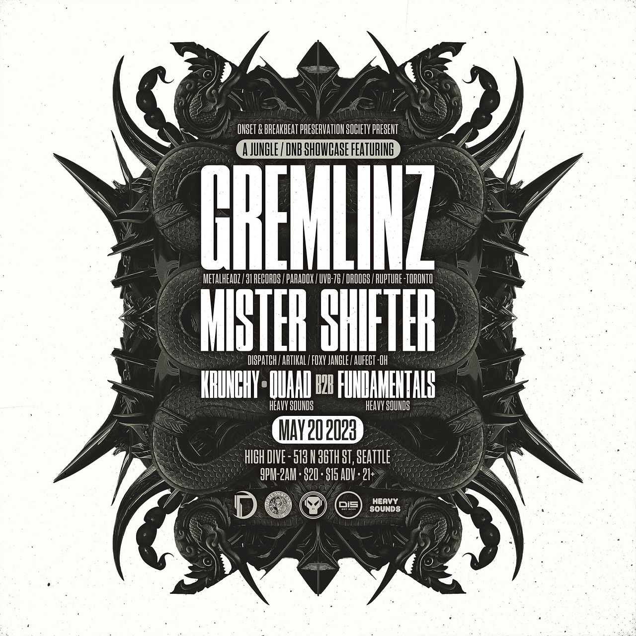 GREMLINZ w/ Mister Shifter, Krunchy, Quaad B2B Fundamentals Tickets at