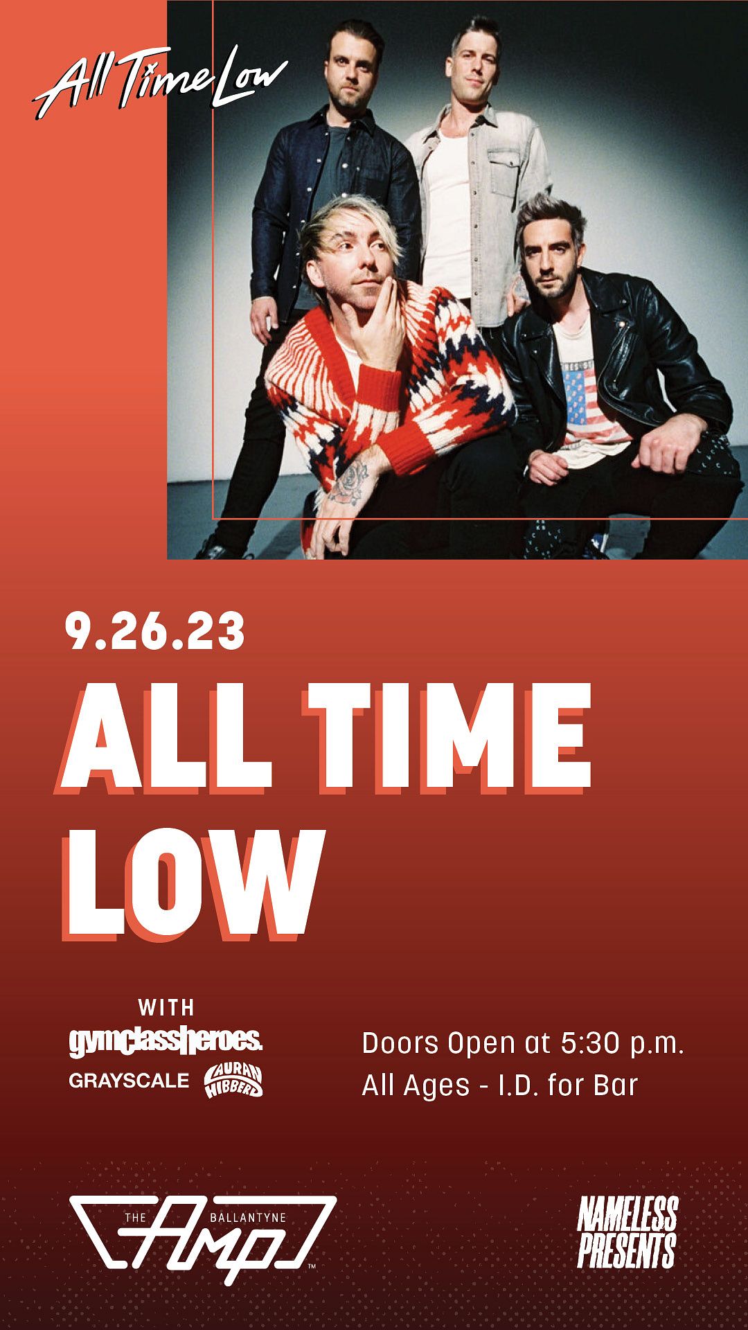 All Time Low Tickets at The Amp Ballantyne in Charlotte by The Amp ...