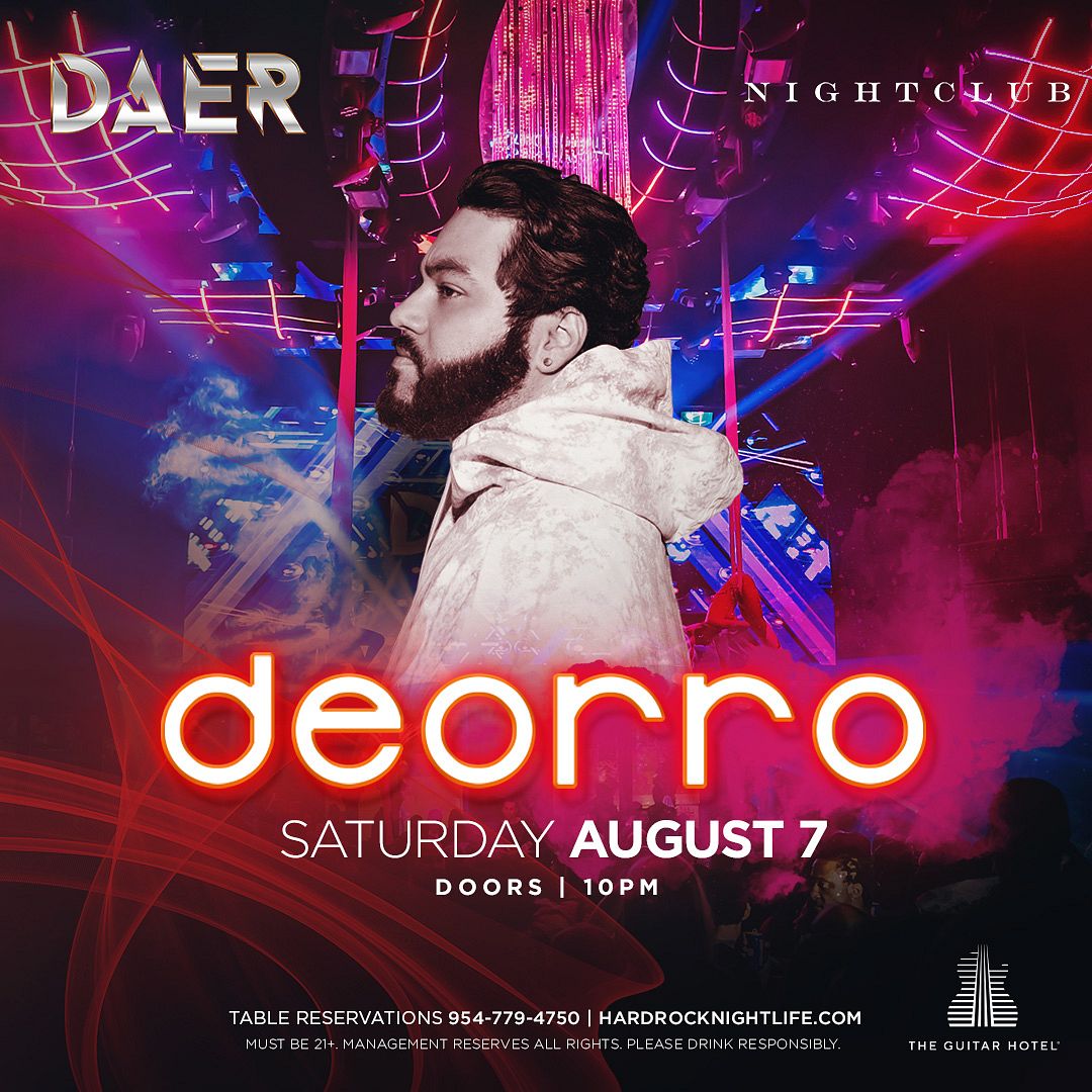Deorro Tickets at DAER South Florida in Hollywood by DAER