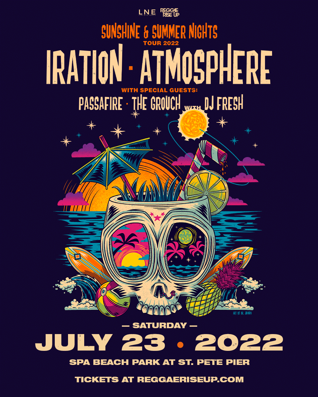 IRATION & ATMOSPHERE at Spa Beach Park Tickets at Spa Beach Park at St