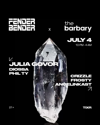 FENDER BENDER ft. JULIA GOVOR / DIOSSA / CRIZZLE + MORE! Tickets