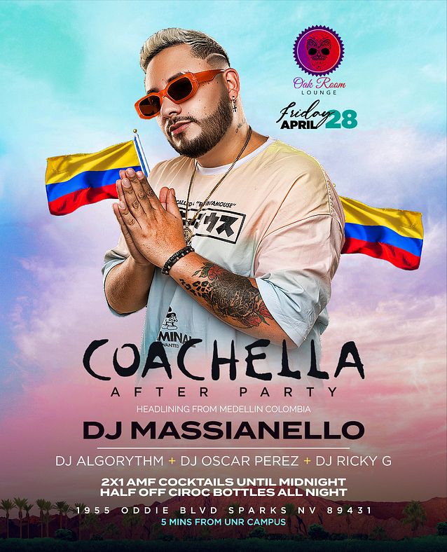 Coachella After Party Tickets at Oak Room Lounge in Sparks by Oakroom