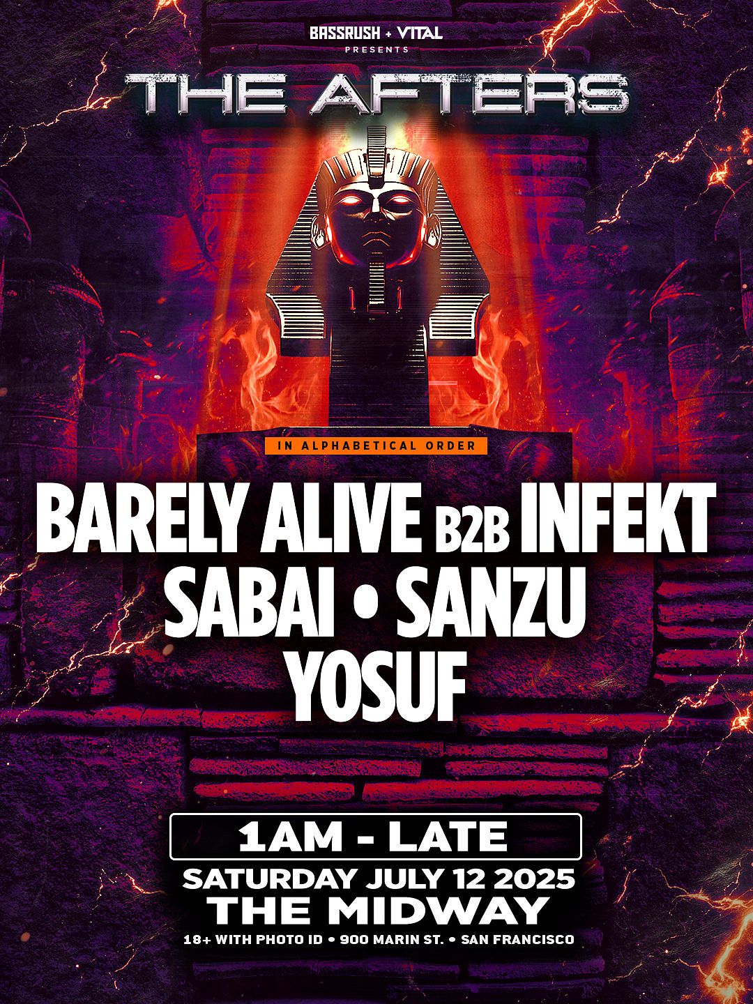 RADIOHEAD AFTERSHOW スティッキーパス Bassrush x Vital present THE AFTERS Tickets at The Midway in San