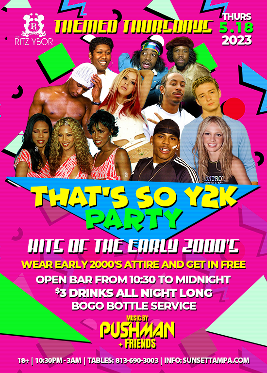 Y2K Party Tickets at The Ritz Ybor in Tampa by Ritz Ybor | Tixr