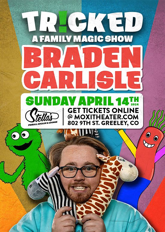 Tricked! A Family Magic Show with Braden Carlisle Tickets at Stella's Pinball Arcade and Lounge