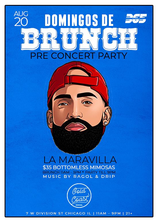 DOMINGOS DE BRUNCH Tickets at Gold Coast Social in Chicago by 365