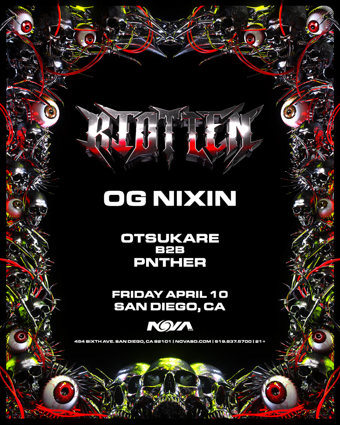 Riot Ten Tickets at Nova SD in San Diego by Nova SD | Tixr