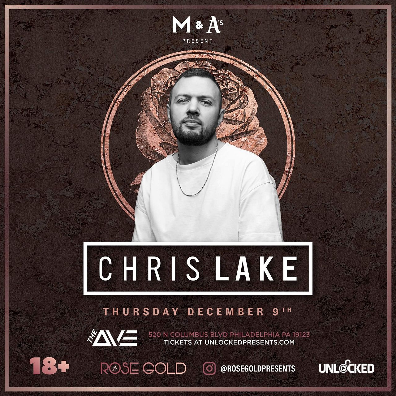 Chris Lake Tickets at The Ave Live in Philadelphia by Unlocked Presents