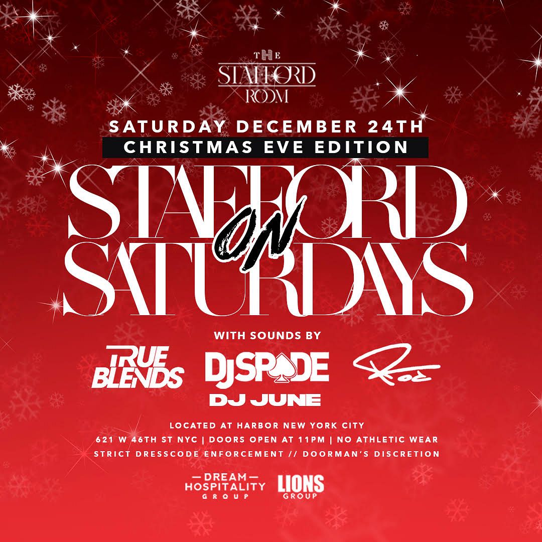 SATURDAYS THE STAFFORD ROOM Tickets at The Stafford Room in New York