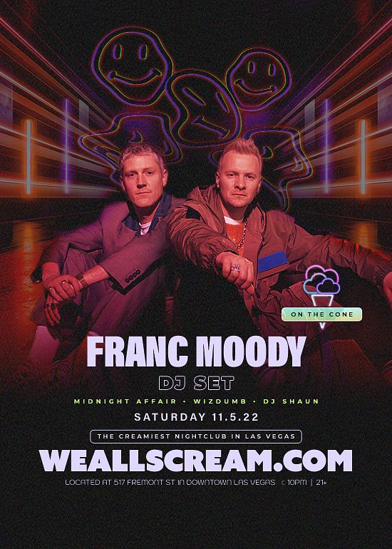 WAS On The Cone w/ FRANC MOODY Tickets at We All Scream in Las Vegas