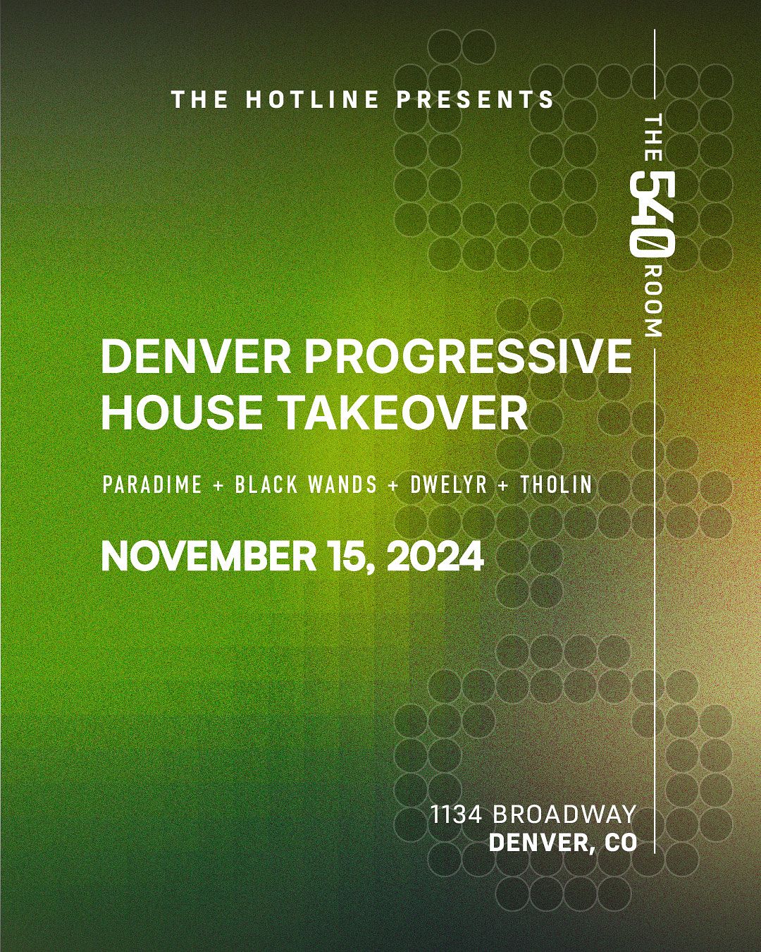 DENVER PROGRESSIVE HOUSE TAKEOVER Tickets at 1134 Broadway in Denver by ...