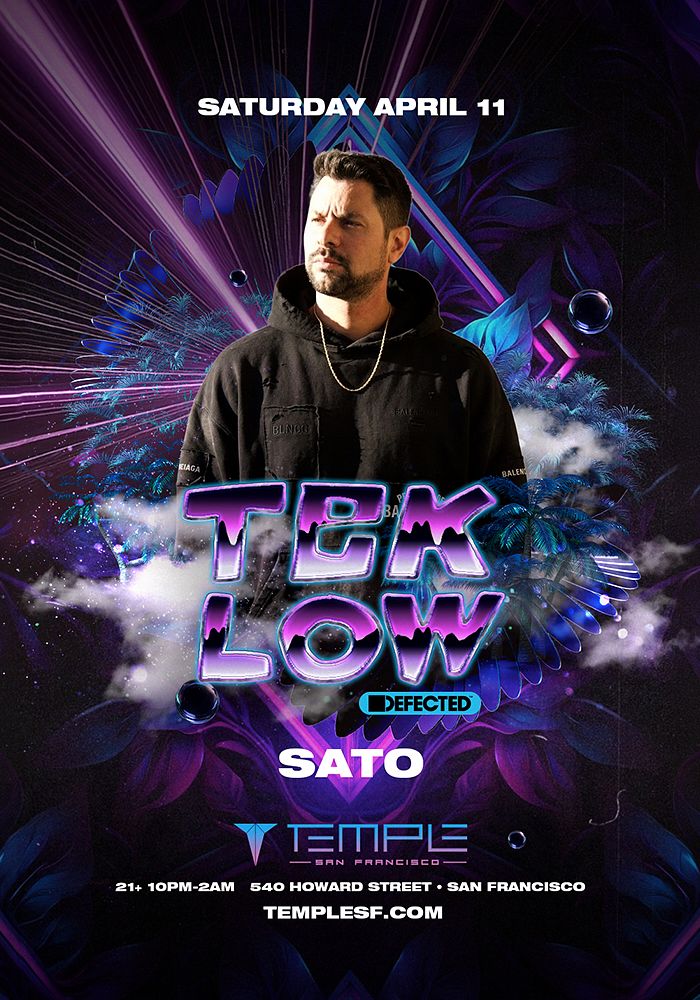 Teklow Tickets at Temple San Francisco in SF by Temple Nightclub San  Francisco