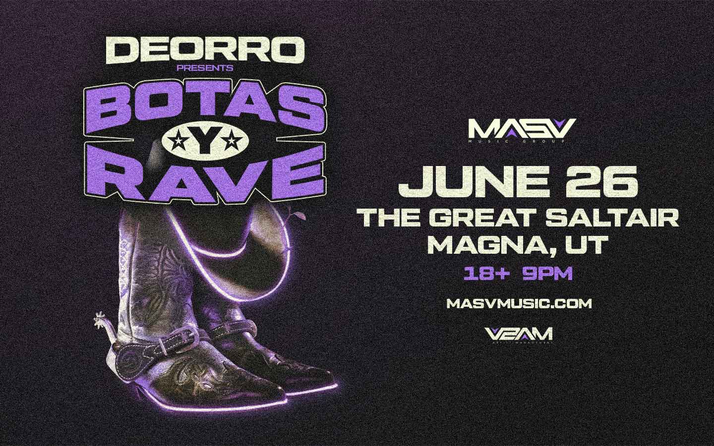 Deorro Presents: Botas y Rave at The Great Saltair Tickets at The Great ...