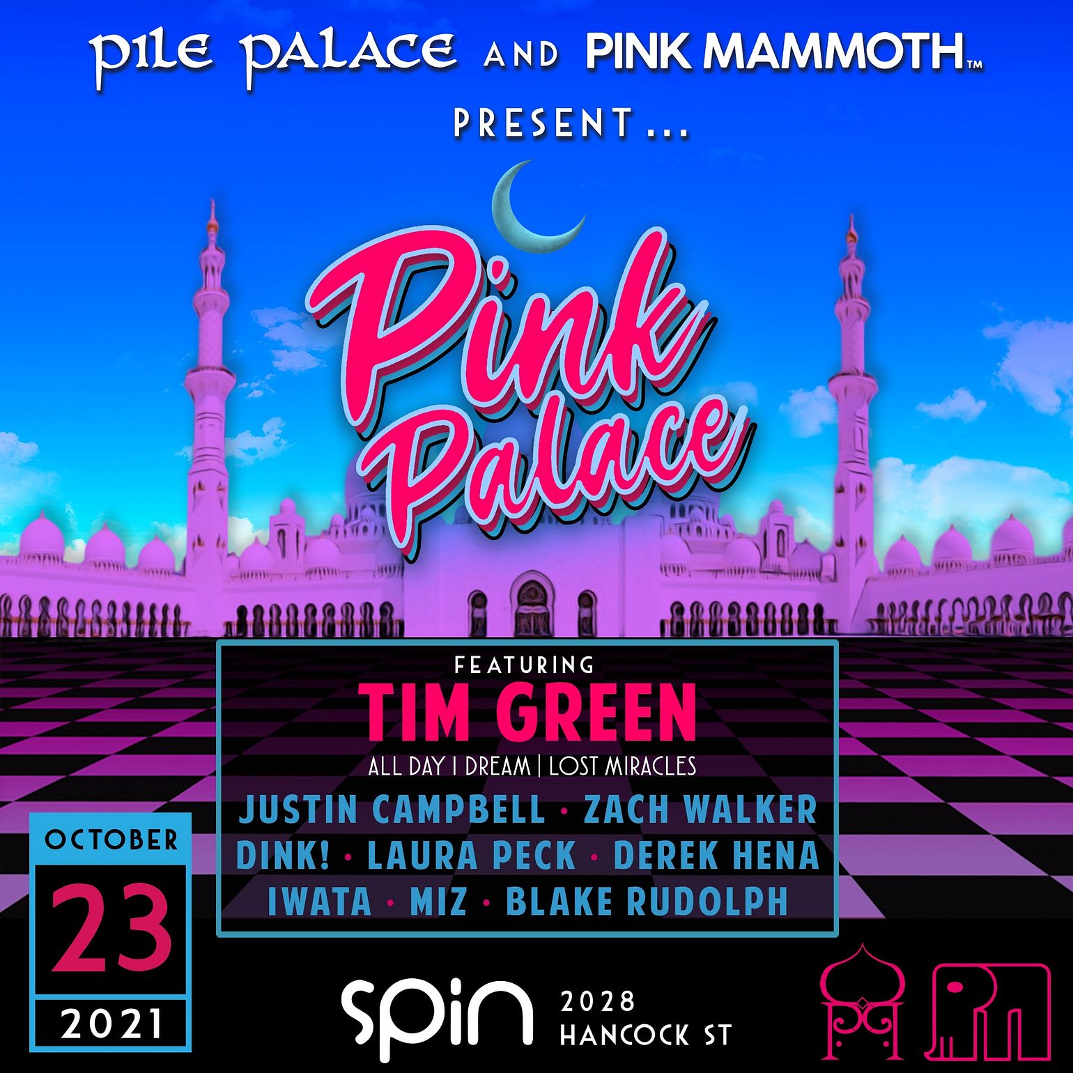 Pink Palace Tickets at Spin in San Diego by Pink Mammoth Tixr