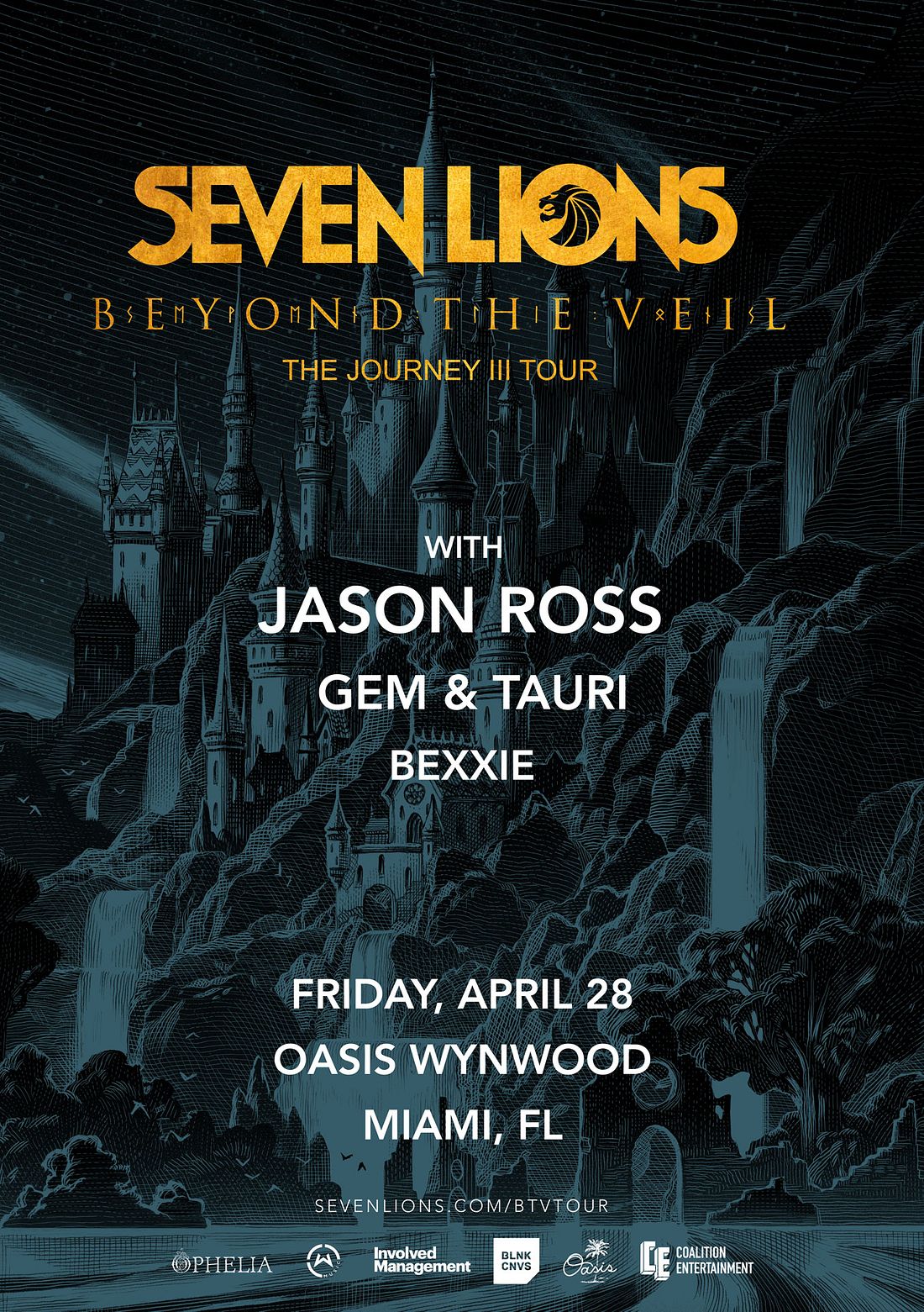 Seven Lions Beyond The Veil The Journey III Tickets at Oasis Wynwood