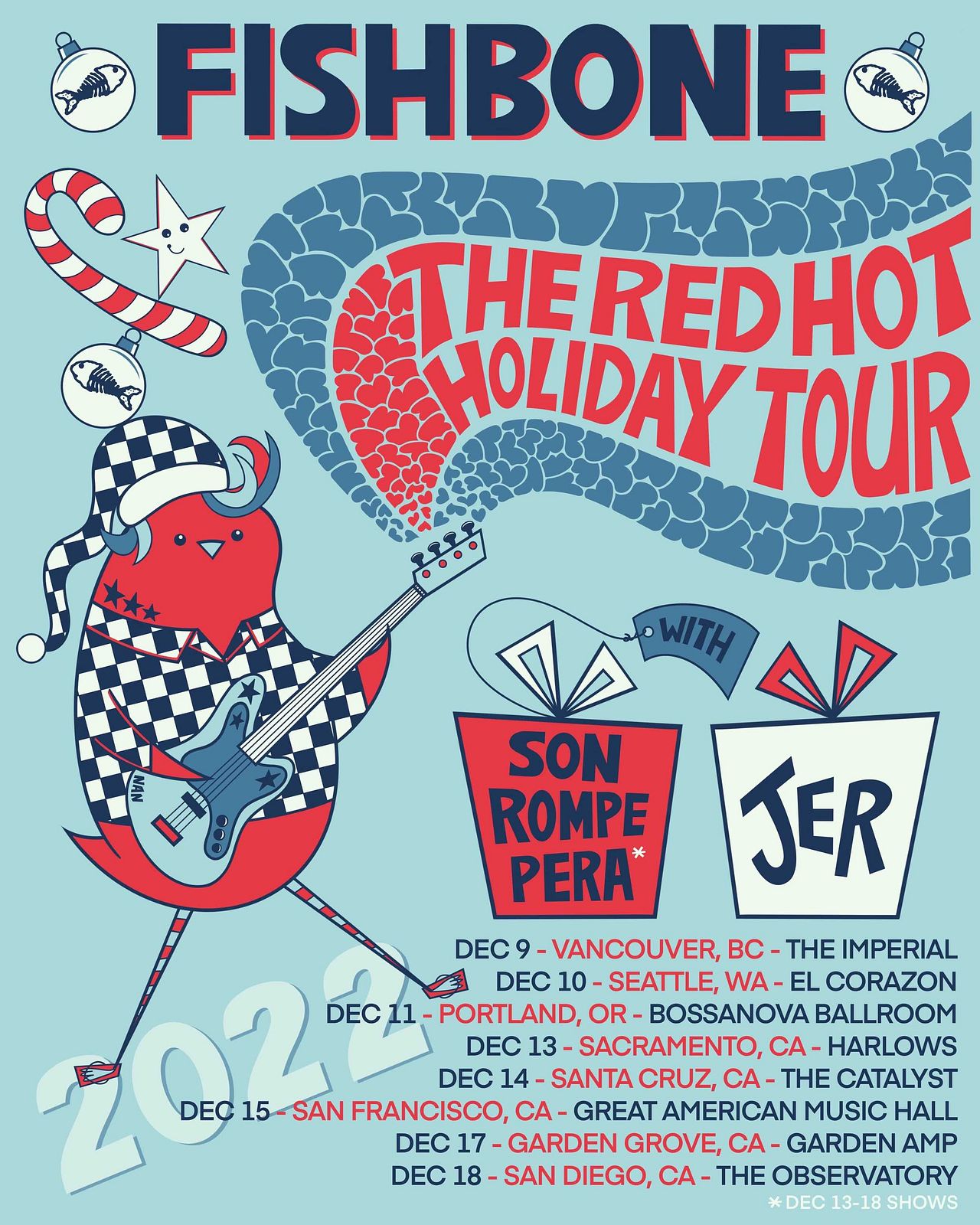 FISHBONE // The Red Hot Holiday Tour! PDX Tickets at Bossanova Ballroom