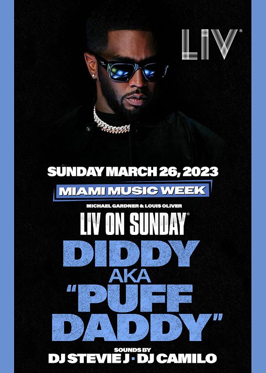 Diddy Tickets at LIV in Miami Beach by LIV Tixr