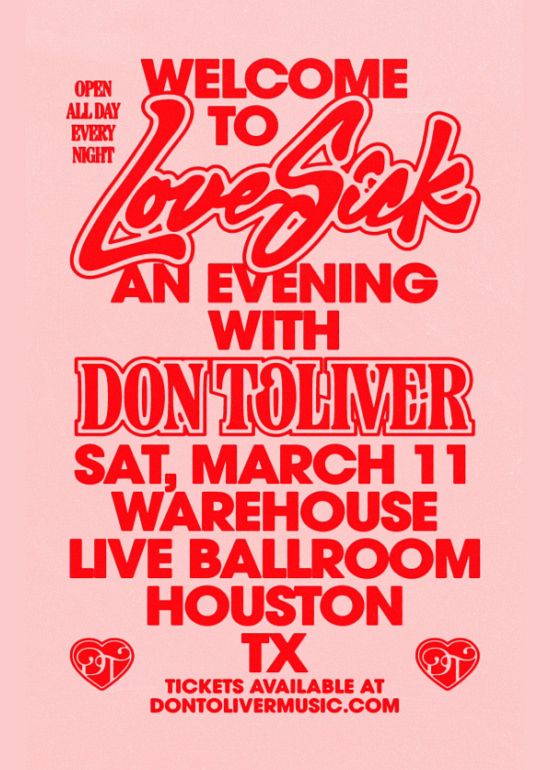 DON TOLIVER Tickets at The Ballroom at Warehouse Live in Houston by