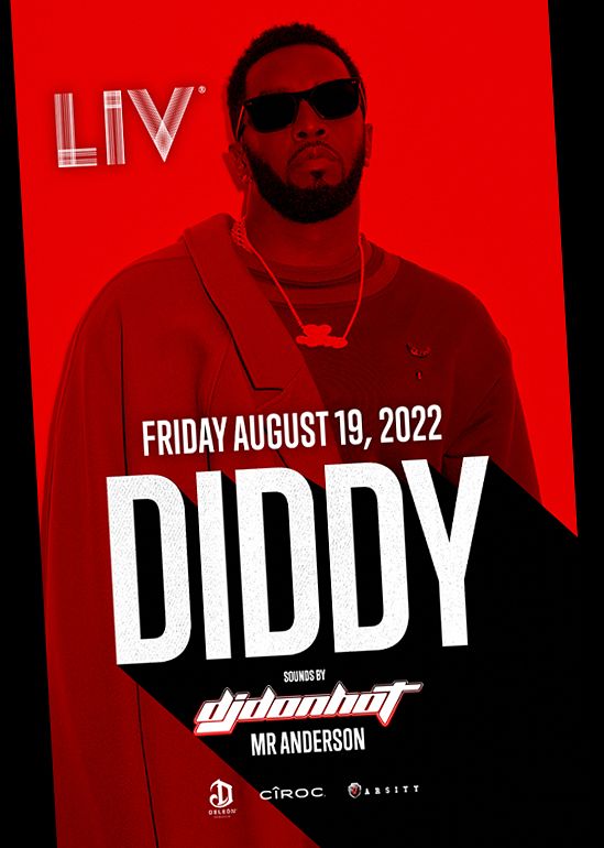Diddy Tickets at LIV in Miami Beach by LIV Tixr