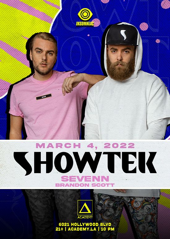 Showtek Tickets at Academy Nightclub in Los Angeles by Academy | Tixr